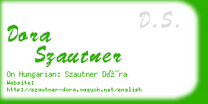 dora szautner business card